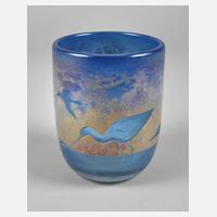 Schmid Studio Vase mit Wattvögeln111