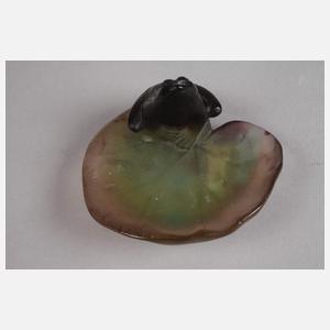Daum Nancy Frosch-Schale Pâte-de-verre