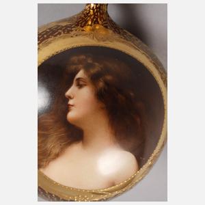 Prunkvolle Enghalsvase "Erblüht"