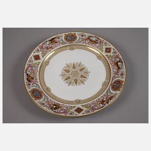 Sèvres Prunkteller aus dem Schloss Fontainebleau