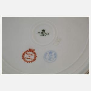 Sèvres Prunkteller aus dem Schloss Fontainebleau