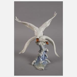 Hutschenreuther Fliegende Schwäne