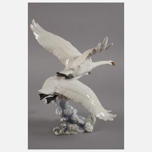 Hutschenreuther Fliegende Schwäne