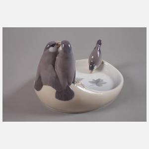 Kopenhagen Schale mit Finken