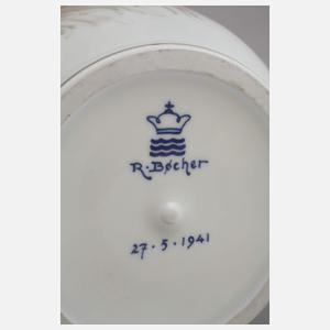 Kopenhagen große Unikatvase Märchenszene