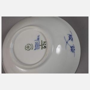 Kopenhagen Kanne und Schale „Musselmalet Halbspitze“