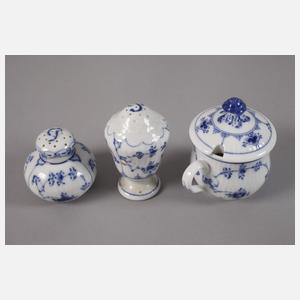 Kopenhagen Set Eierbecher und Menage „Musselmalet“