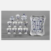 Kopenhagen Set Eierbecher und Menage „Musselmalet“111