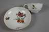 Meissen Tasse mit Untertasse Blumenmalerei