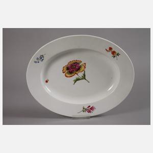 Meissen Tasse, Untertasse und Platte Marcolinizeit