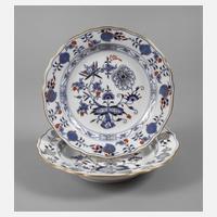 Meissen Konvolut Teller "Zwiebelmuster/Gold"111