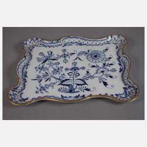 Meissen Tablett "Zwiebelmuster/Gold"