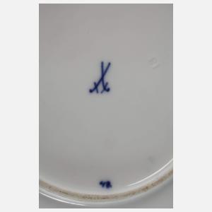 Meissen drei Durchbruchteller "Zwiebelmuster/Gold"