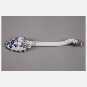 Meissen Saucenlöffel "Zwiebelmuster/Gold"