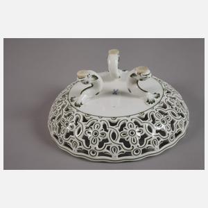 Meissen Konvolut Durchbruchteile Weinlaubdekor