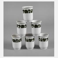 Meissen Becherset Weinlaubdekor111