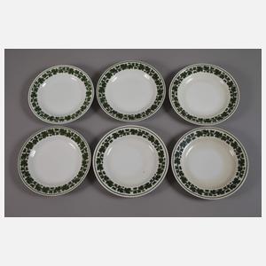 Meissen Konvolut Gedecke Weinlaubdekor