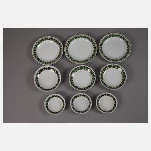 Meissen Konvolut Weinlaubdekor