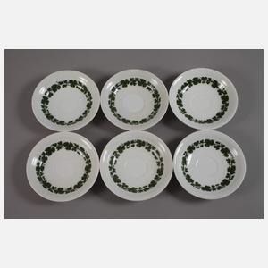 Meissen Teeservice Weinlaubdekor