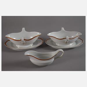 Meissen umfangreiches Service "Koralle mit Gold"