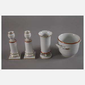 Meissen umfangreiches Service "Koralle mit Gold"