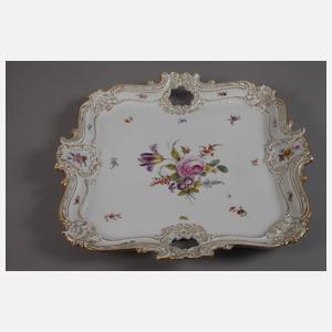 Meissen Teichert Prunktablett "Blumenbukett"