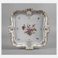 Meissen Teichert Prunktablett "Blumenbukett"111