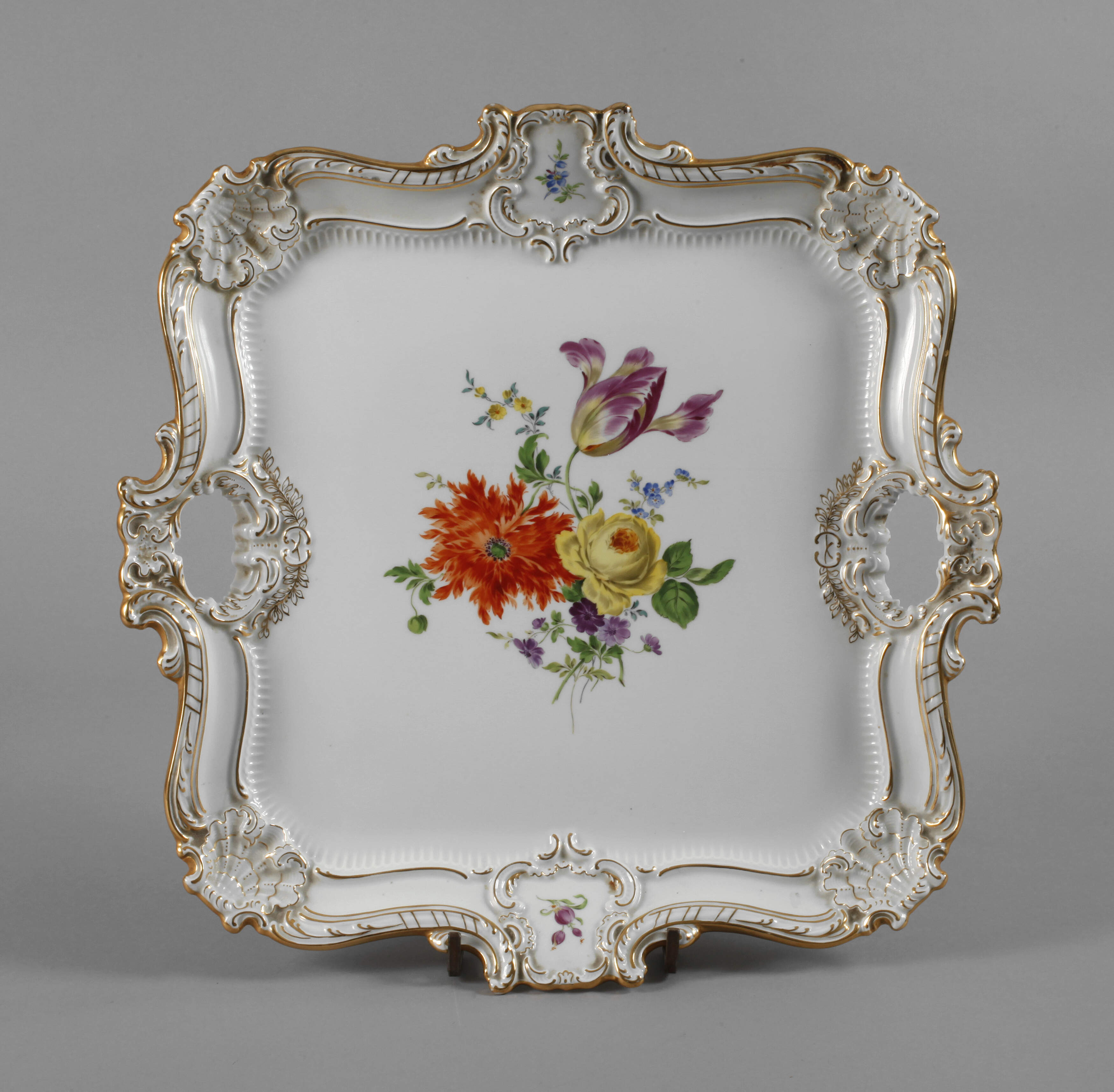 Meissen Prunktablett "Blumenbukett"