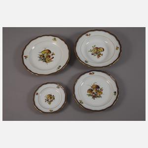 Meissen Speiseservice mit seltener Pilzmalerei