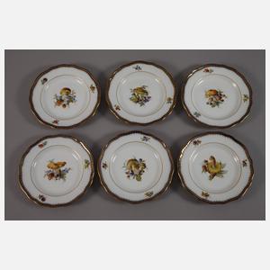 Meissen Speiseservice mit seltener Pilzmalerei