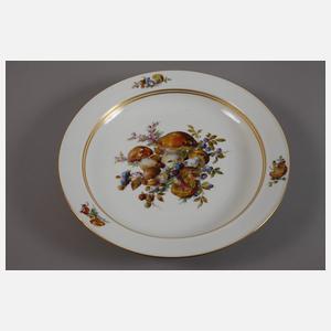 Meissen Anbietplatte mit seltener Pilzmalerei