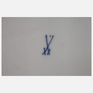 Meissen Anbietplatte mit seltener Pilzmalerei