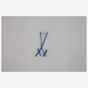 Meissen Anbietplatte mit seltener Pilzmalerei