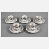 Meissen fünf Gedecke "Blumenbukett"111