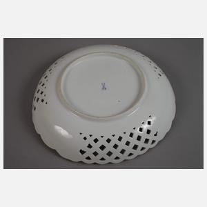 Meissen Durchbruchschale "Blumen und Insekten"