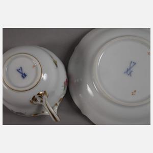 Meisen Konvolut Tassen und Schale Streublümchen