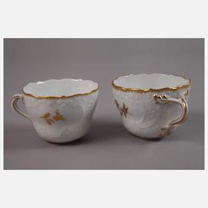 Meissen Mokkaservice Goldmalerei