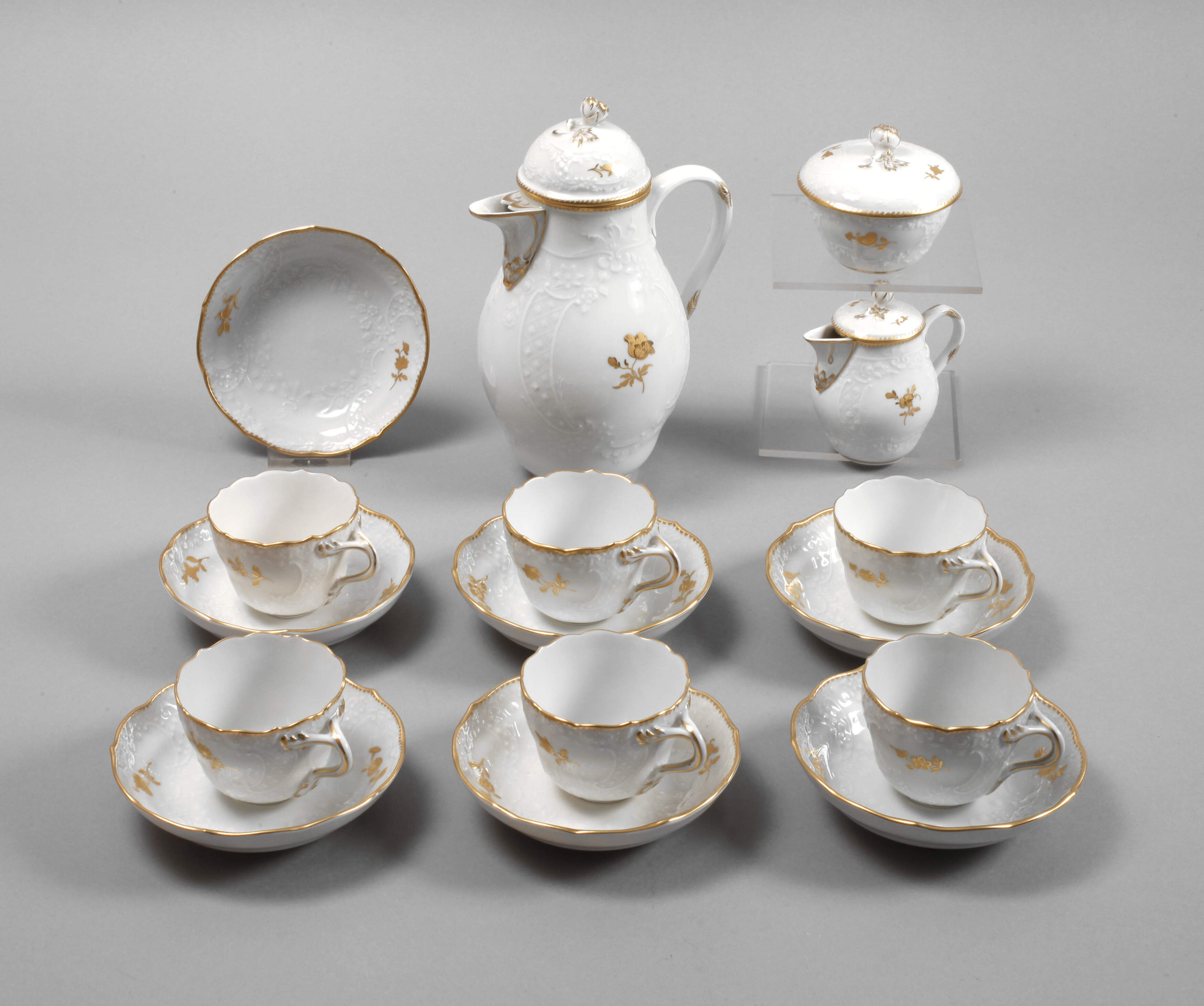 Meissen Mokkaservice Goldmalerei
