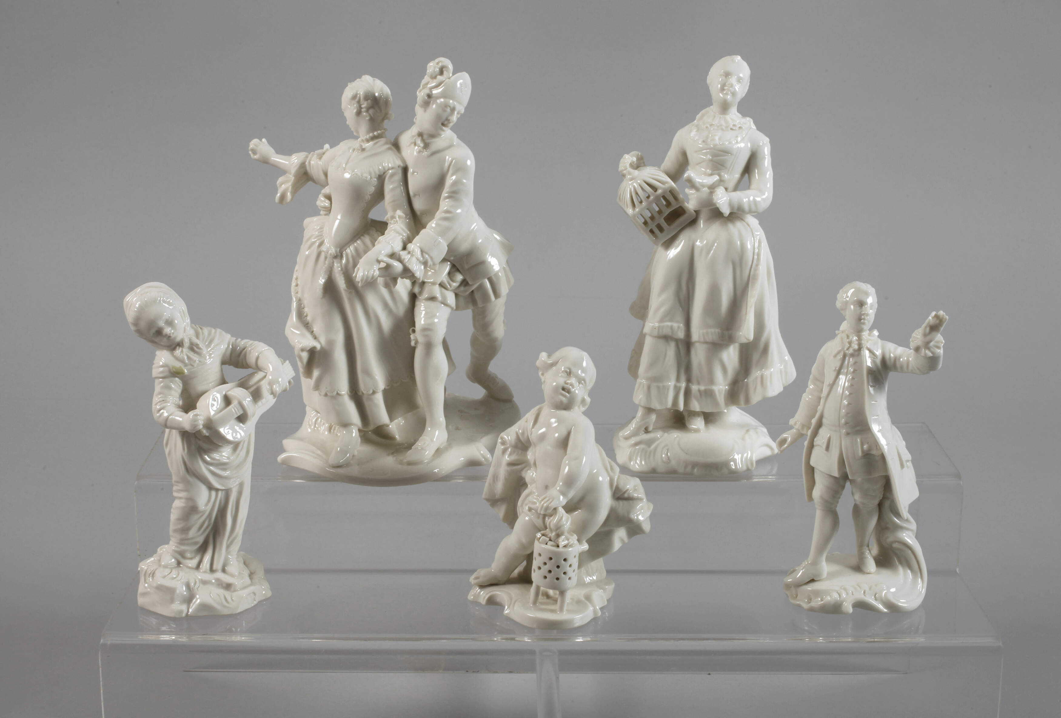 Nymphenburg Konvolut Rokokofiguren