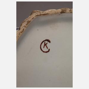 Paar Deckelvasen Delft