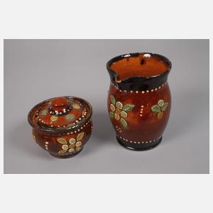 Konvolut Marburger Bauernkeramik