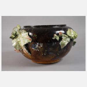 ENFÄLLT!!! Großer Blütencachepot Barbotine-Technik