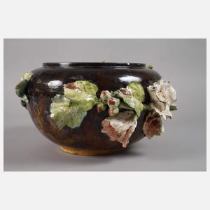 ENFÄLLT!!! Großer Blütencachepot Barbotine-Technik