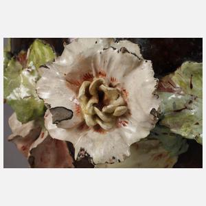 ENFÄLLT!!! Großer Blütencachepot Barbotine-Technik