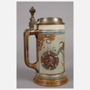 Villeroy & Boch Mettlach Bierkrug Freundschaftsmotiv