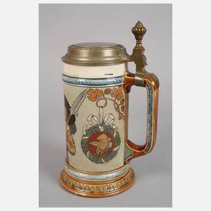 Villeroy & Boch Mettlach Bierkrug Freundschaftsmotiv