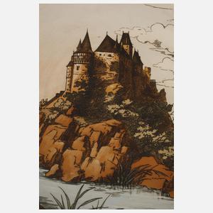 Villeroy & Boch Mettlach Wandteller Burgansicht