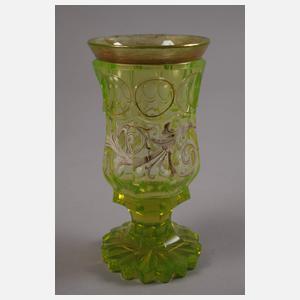 Zwei Fußbecher Biedermeier