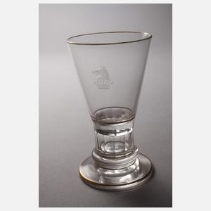 Lobmeyr Wien sechs Pokalgläser aus Adelsbesitz