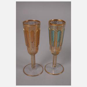 Vier Prunkgläser Karlsbad